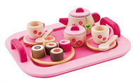 A4101400 01 Theeservies op dienblad van hout Tangara kinderopvang kinderdagverblijf inrichting